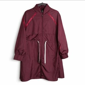 NWOT ASICS Nagino Anorak Jacket Women Small Port Royal Hooded Windbreaker